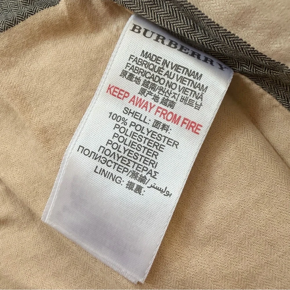 Burberry Baby Girls Jacket 12m Nova Check Berry Pink Hooded Kids Bag Foldable